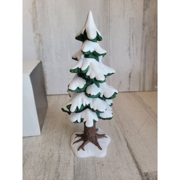 Dept 56 52183 Village porcelain pine large village accessory xmas - Picture 2 of 7